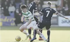  ??  ?? 0 Kieran Tierney will be in direct opposition to Cadden at Hampden.