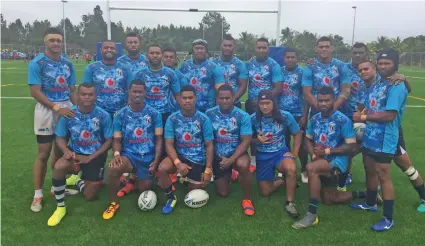  ??  ?? Rugby league players attending the East v West trial at the Uprising Sports Centre in Pacific Harbour, Deuba on September 28, 2019.