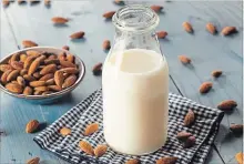  ?? GETTY IMAGES/ISTOCKPHOT­O ?? A 1:1 swap of dairy milk with any plant milk, such as almond milk or coconut milk, is just fine for most baking.