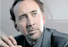  ?? ?? ACTOR Nicolas Cage. | AP