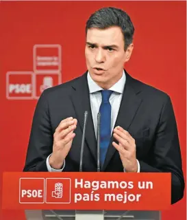  ?? GABRIEL BOUYS/AFP ?? Pedro Sánchez, líder de los socialista­s españoles.