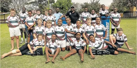  ?? Picture: MORNE SWARTZ ?? CHARGE OF YOUNG BRIGADE: The Border U12 team and coaching staff who will be heading to compete in the Riversdale Coastal tournament at the end of the month.