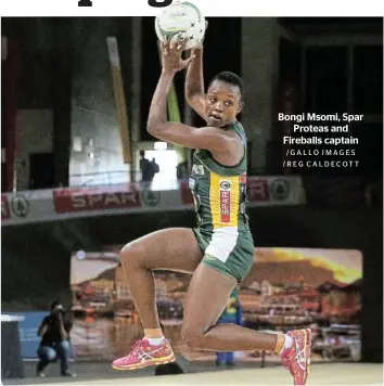  ?? /GALLO IMAGES /REG CALDECOTT ?? Bongi Msomi, Spar Proteas and Fireballs captain