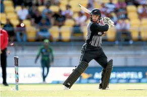  ?? GETTY IMAGES ?? Glenn Phillips hit a confidence-boosting 48 off 36 balls against UAE as he eyes his first Twenty20 internatio­nal since January.