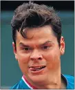  ??  ?? MAJOR PLAYER: Milos Raonic