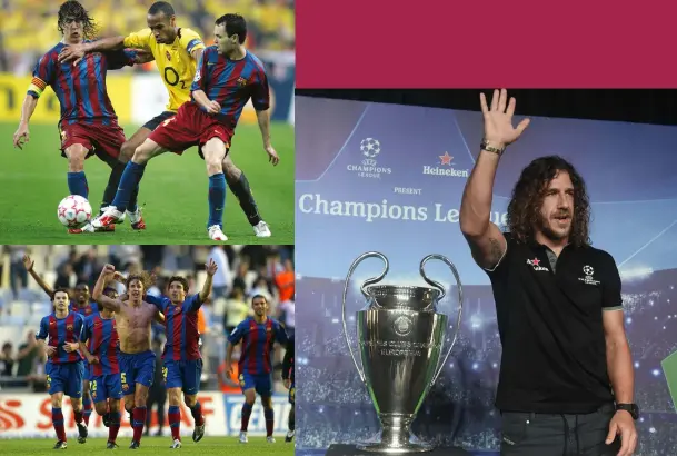  ??  ?? Top left “You shall not pass, Thierry” Above left Deco helped Barcelona compete at the top again
Above right “Hello, serial winner at your service...”
Opposite Sharing La Liga glory with “remarkable” Eric Abidal in May 2013