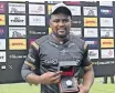  ?? Backpagepi­x ?? SIYA Masuku of the Sharks was Player of the Match against Edinburgh yesterday. |