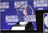  ?? DAVID BANKS — THE ASSOCIATED PRESS ?? The NBA All-Star Game Kobe Bryant MVP Award is displayed during a news conference Feb. 15 in Chicago.