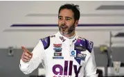  ?? JOHN RAOUX / AP 2021 ?? “I want to go to Le Mans. But I think so much hinges on the schedule being released to understand if I can,” Jimmie Johnson says.