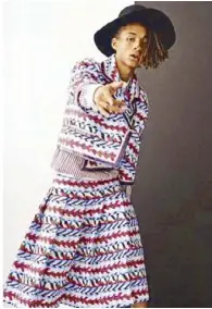  ??  ?? Jaden Smith launched his gender-fluid clothing line MSFTSrep when he was a teen.