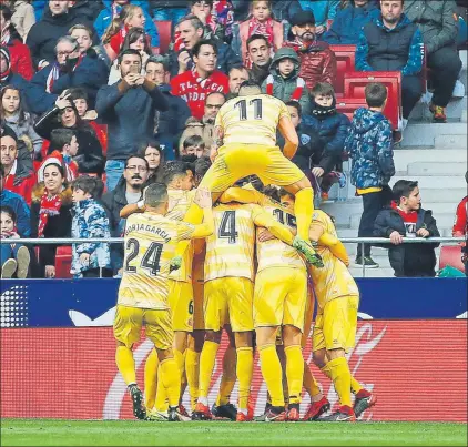  ?? FOTO: J.A. SIRVENT ?? El Girona llega enrachado al Pizjuán Los catalanes quieren repetir un resultado positivo como el firmado en el Metropolit­ano