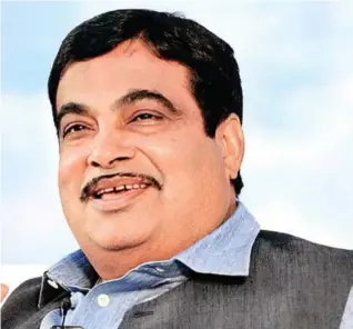  ??  ?? Nitin Gadkari, Minister of Road Transport & Highways and Shipping