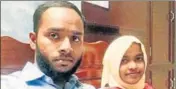  ?? HT PHOTO ?? Hadiya (right) with husband Shefin Jahan.