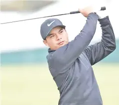  ??  ?? Miguel Tabuena shares the lead after the opening round of the Super 6 golf tournament in Perth.