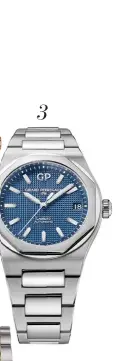  ??  ?? 3. Modelo Laureato todo de acero, de
Girard-Perregaux
(11.300 � ).