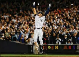  ?? ELSA / GETTY IMAGES ?? Luker on Trends, which conducts the ESPN Sports Poll, asked 6,000 American sports fans to name their favorite athletes in 2017, and only three baseball players made the list. Derek Jeter (above), who retired in 2014, was on the list.