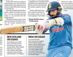  ?? GETTY IMAGES ?? Dinesh Karthik returns to India squad.