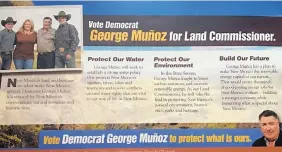  ??  ?? Republican-connected spending committees are backing moderate Democratic candidates in primaries, including George Muñoz, who is running for land commission­er.