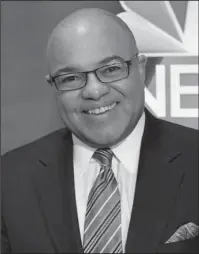  ?? The Associated Press ?? MIKE AT THE MIC: Mike Tirico becomes a host on NBC’s Triple Crown horse-racing coverage, starting with the May 6 Kentucky Derby at Churchill Downs.