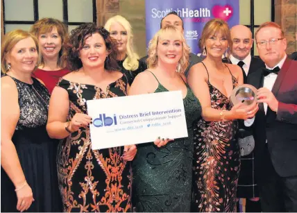  ??  ?? Invaluable work Teams from the winning department­s were recognised at the Scottish Health Awards