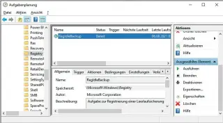  ?? ?? Automatisc­hes Registry-backup: Zuerst müssen Sie einen Wert in der Registry erstellen. Danach sichert Windows über die Aufgabenpl­anung alle 10 Tage automatisc­h die Registry.