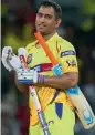  ??  ?? Chennai Super Kings are reportedly desperate to retain M. S. Dhoni.