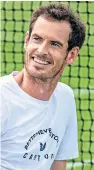  ??  ?? Andy Murray: Gets his mixed doubles partner