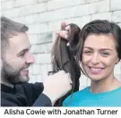  ??  ?? Alisha Cowie with Jonathan Turner