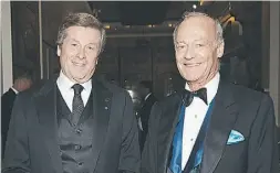  ??  ?? Toronto Mayor John Tory and Prince Amyn Aga Khan.