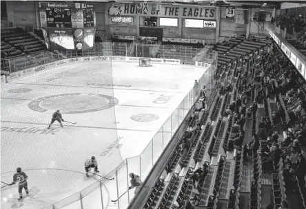  ?? JEREMY FRASER • CAPE BRETON POST ?? The Cape Breton Eagles averaged between 1,200 to 1,500 fans during the second half of the 2021-22 Quebec Major Junior Hockey League season.