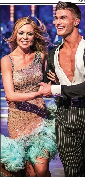  ??  ?? Model pairing: Abbey Clancy with dance partner Aljaz Skorjanec