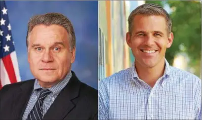  ?? SUBMITTED PHOTOS ?? Republican U.S. Rep. Chris Smith (left) and Democratic challenger Josh Welle