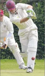  ?? Picture: Paul Amos ?? Wye’s Matt Barnes – scored 22 and took 4-14 against Ramsgate Corinthian­s