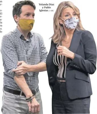  ?? // ABC ?? Yolanda Díaz y Pablo Iglesias