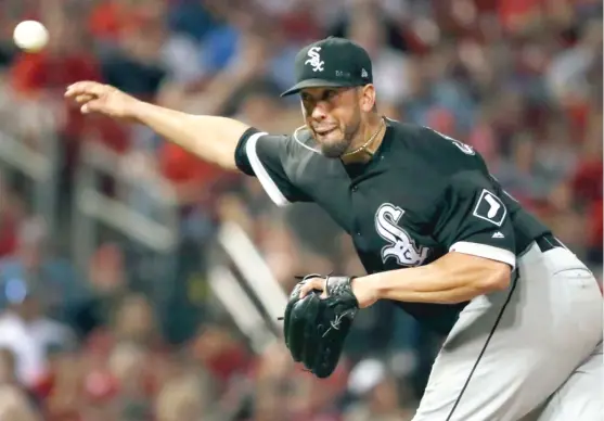  ?? JEFF ROBERSON/ AP ?? Sox starter James Shields allowed one run and two hits, struck out four and walked none in six innings Tuesday against the Cardinals in St. Louis.