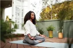  ??  ?? SCIENCE BACKING: Meditation has been proven to help alleviate anxiety