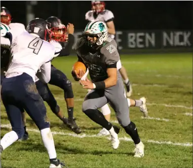  ?? KYLE SOOY — FOR THE MORNING JOURNAL ?? Columbia’s Brandon Coleman breaks free for a touchdown against Oberlin on Oct. 26.