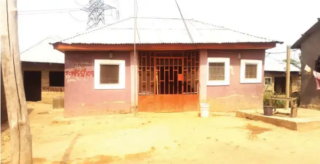  ?? Photo Olayemi John-Mensah ?? Houses marked for demolition in Tudun Wada