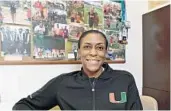  ?? MICHAEL LAUGHLIN/STAFF PHOTOGRAPH­ER ?? Shirelle Jackson is the director of student athlete developmen­t after working as an academic adviser at FIU.