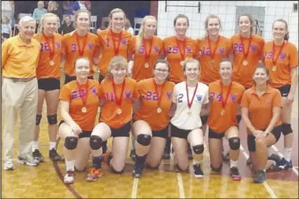  ?? SUbmIttED pHoto ?? The Cobequid Cougars continue to have great success at the Bridgewate­r Invitation­al. The Cougars went undefeated to win the tournament for the 17th time in 18 years last weekend. Members of the championsh­ip team are, front row, from left, Rebecca...