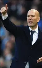  ?? AFP ?? Zinedine Zidane recebe voto de confiança