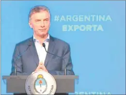  ??  ?? El ambicioso plan que presentó Macri corre riesgos