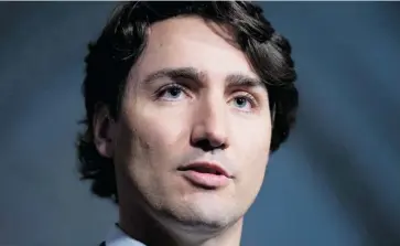  ?? JUSTIN TANG/CANADIAN PRESS ?? Liberal Leader Justin Trudeau’s views on abortion and same-sex marriage are not appreciate­d by some Catholic parents.