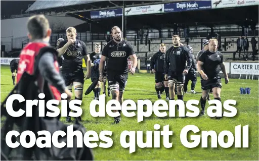  ?? Picture: Chris Fairweathe­r/huw Evans Agency ?? Crisis-hit Neath have suffered a new setback following mass departures from their management team.