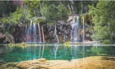  ?? Denver Post file ?? Hanging Lake outside Glenwood Springs.