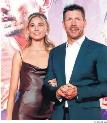  ?? INSTAGRAM ?? Carla Pereyra y Diego Simeone, una historia de película.