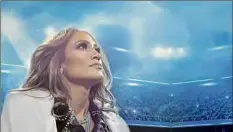  ?? Netflix ?? Jennifer Lopez is the subject of “Halftime,” a documentar­y shot around the singer’s Super Bowl performanc­e and the release of the film “Hustlers.”