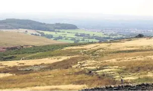  ??  ?? A view across the West Pennine Moors