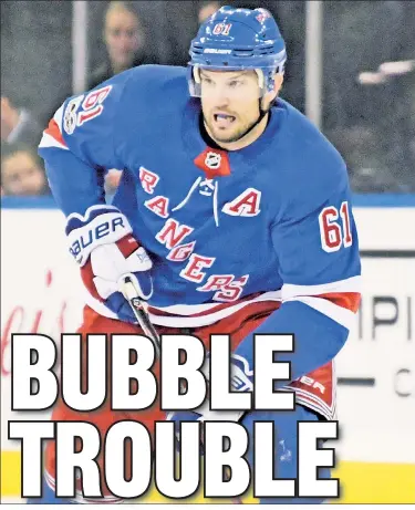  ?? Bill Kostroun ?? CASH IN NASH? Rick Nash could be one of the players traded if the Rangers choose to build for the future instead of chasing an unlikely Stanley Cup run, The Post’s Larry Brooks writes.