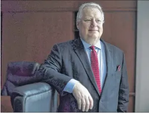  ?? CP PHOTO ?? Richard Carleton, CEO of the Canadian Securities Exchange, poses for a portrait in Toronto on Jan. 3.